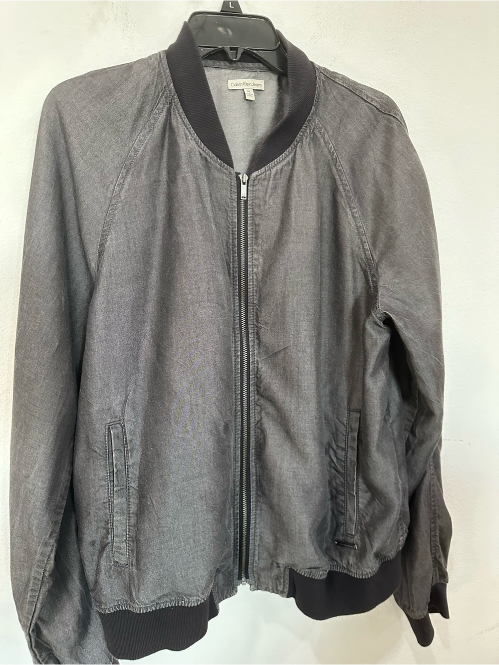 Calvin Klein Jeans Gray Interior Label Jacket